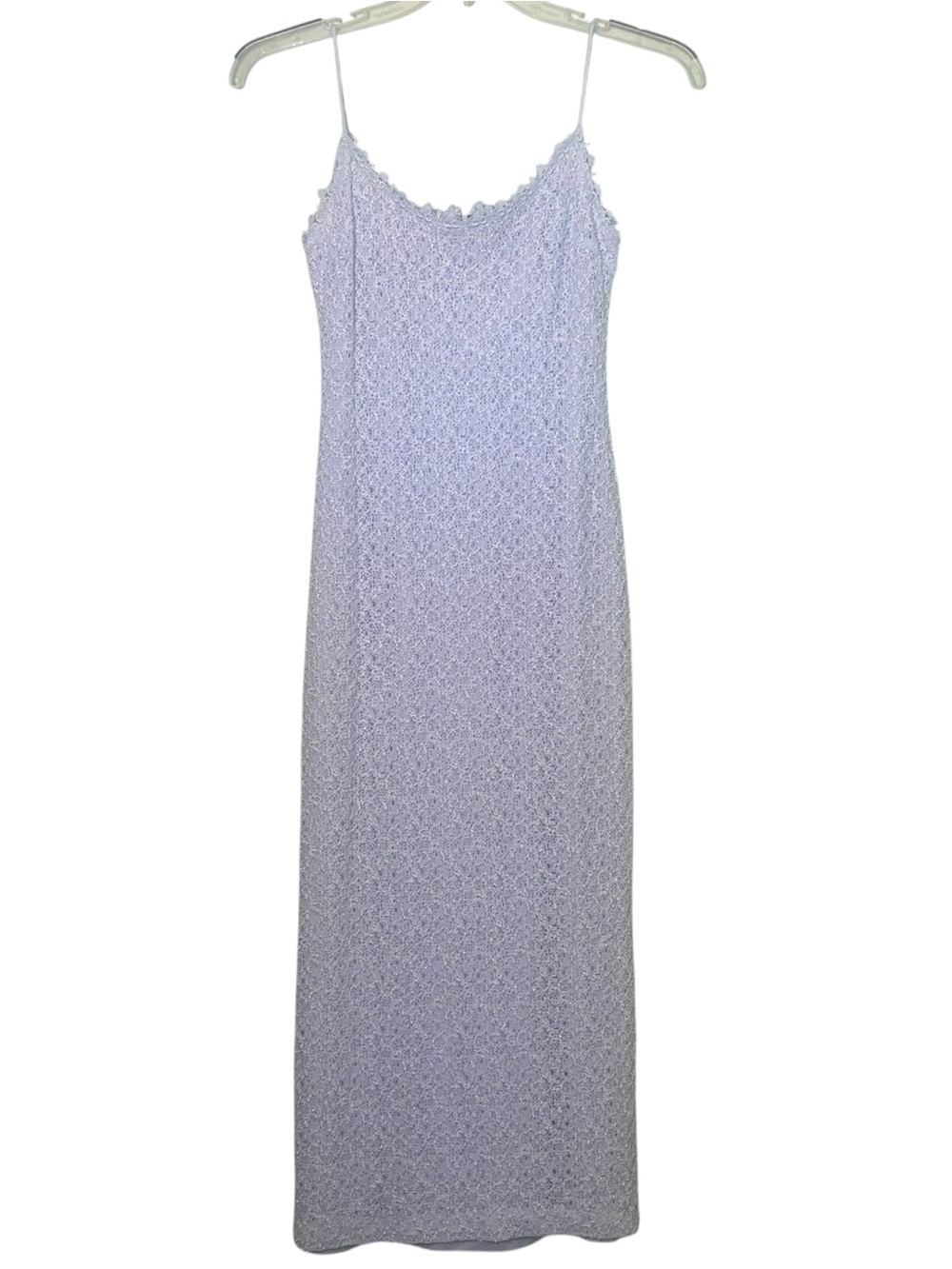 Alex Evenings floral lace slip dress with delicate spaghetti straps. Size 6 GUC - Picture 3 of 7